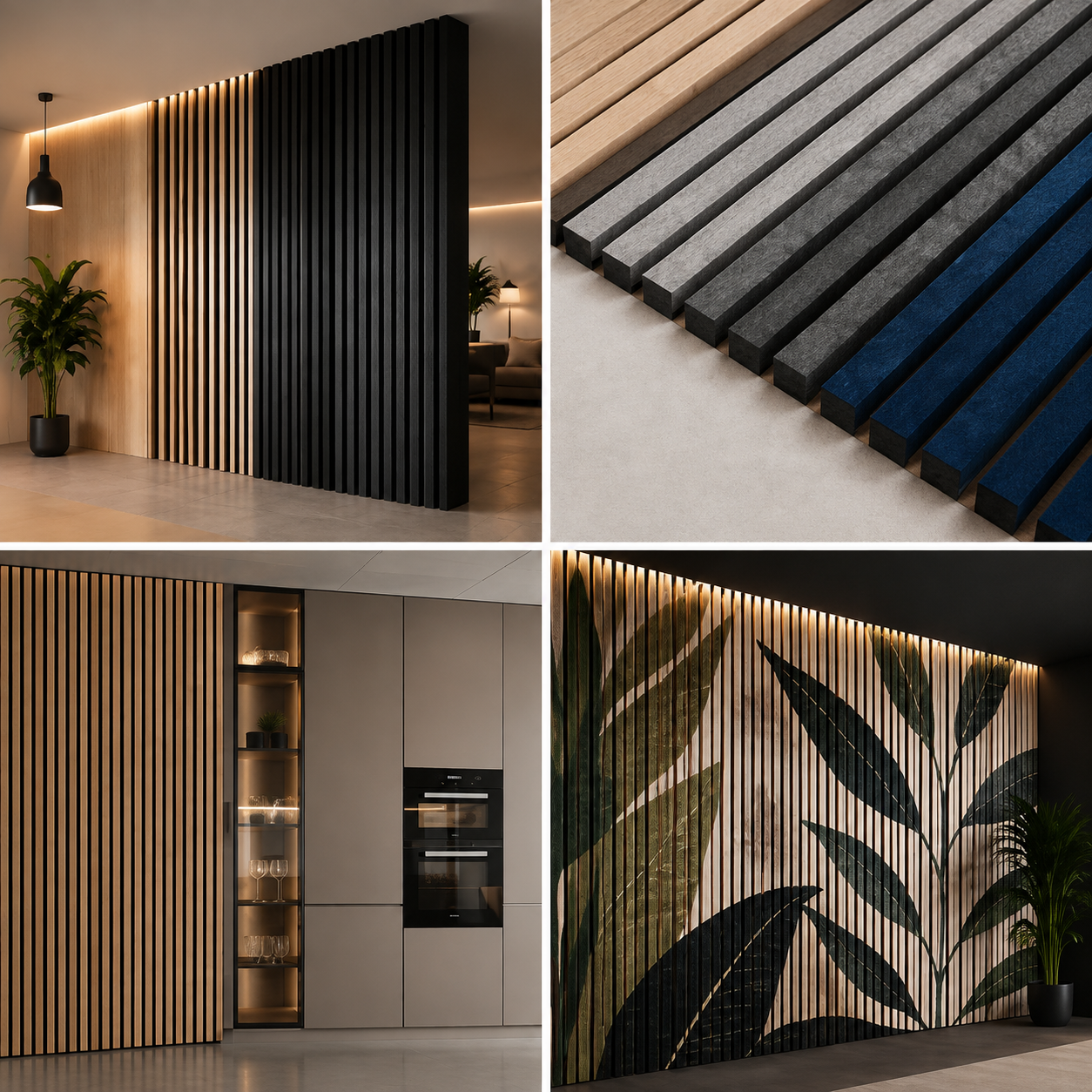 Akustiklamellen in verschiedensten Versionen