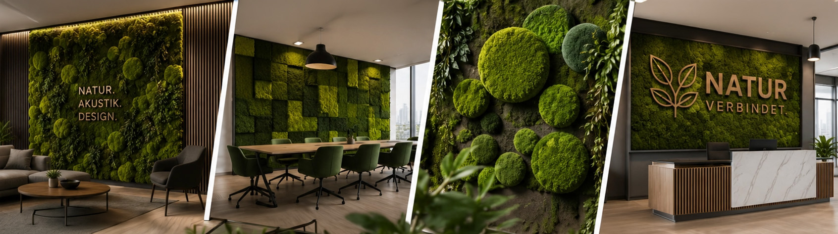 Mooslösungen für gesunde Räume und starkes Design